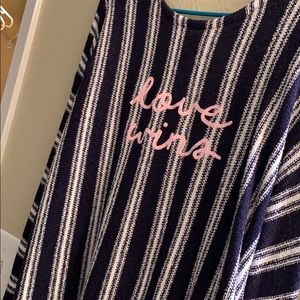 Lovely Bell sleeve open back sweater